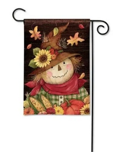 Autumn Scarecrow Garden Flag